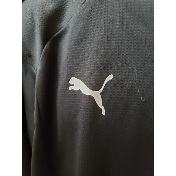 Puma Training 1/4 Zip Jersey Shirt Men's XXL Black Solid Polyester Long Sleeve - Picture 9 of 13